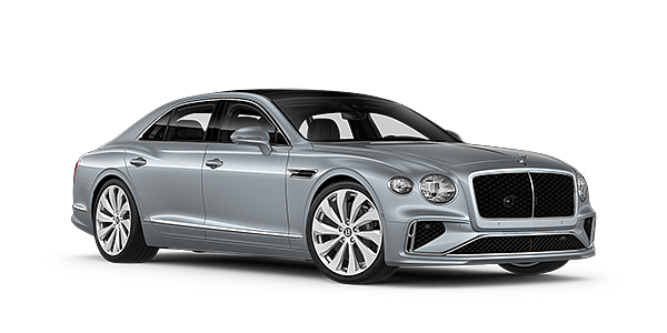 Bentley Tallinn New Bentley Flying Spur sedan front three quarter in Silverlake paint