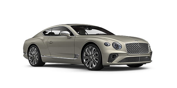 Bentley Tallinn Bentley GT Mulliner coupe in White Sand paint front 34